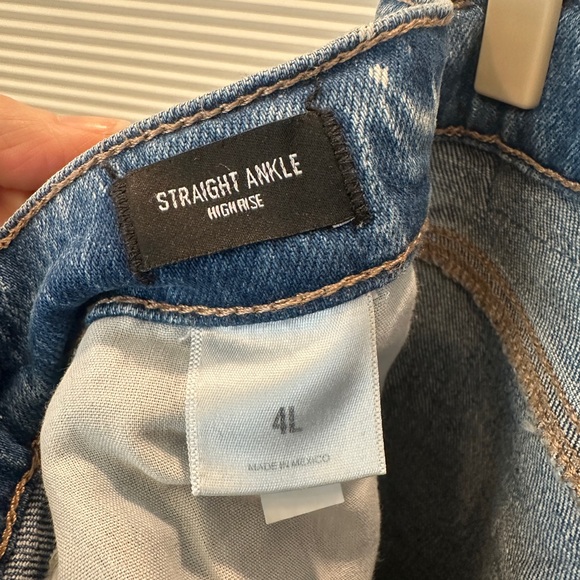 Express High Rise Straight Ankle Jeans Medium Wash Women’s 4L - Picture 5 of 6